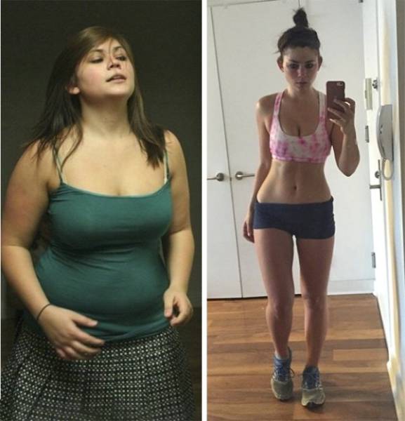 Похудевшие люди