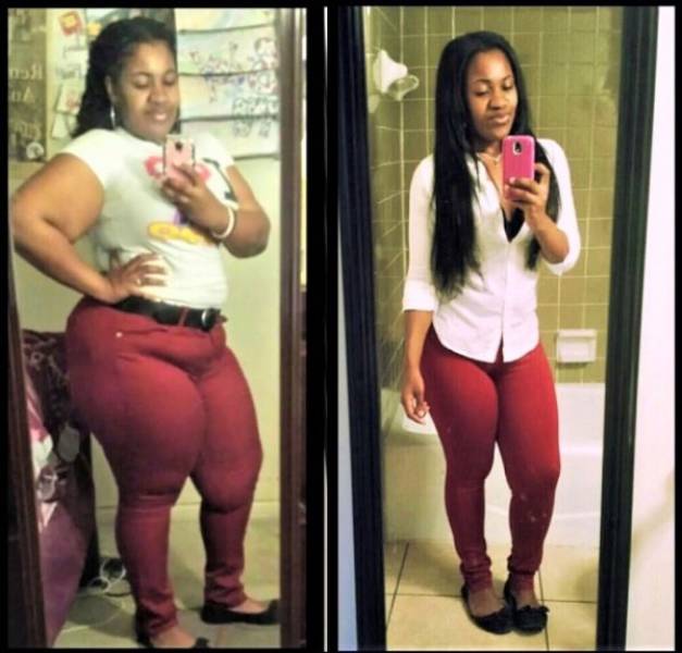 Похудевшие люди