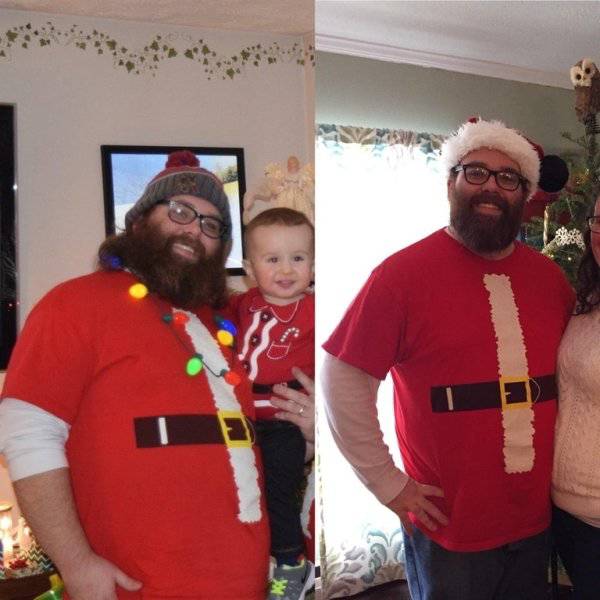 Похудевшие люди