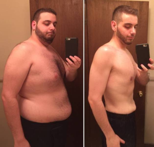 Похудевшие люди