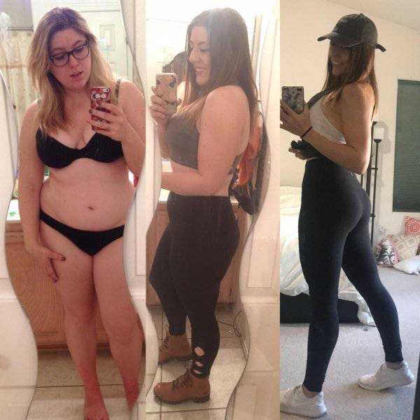 Похудевшие люди