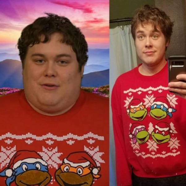 Похудевшие люди