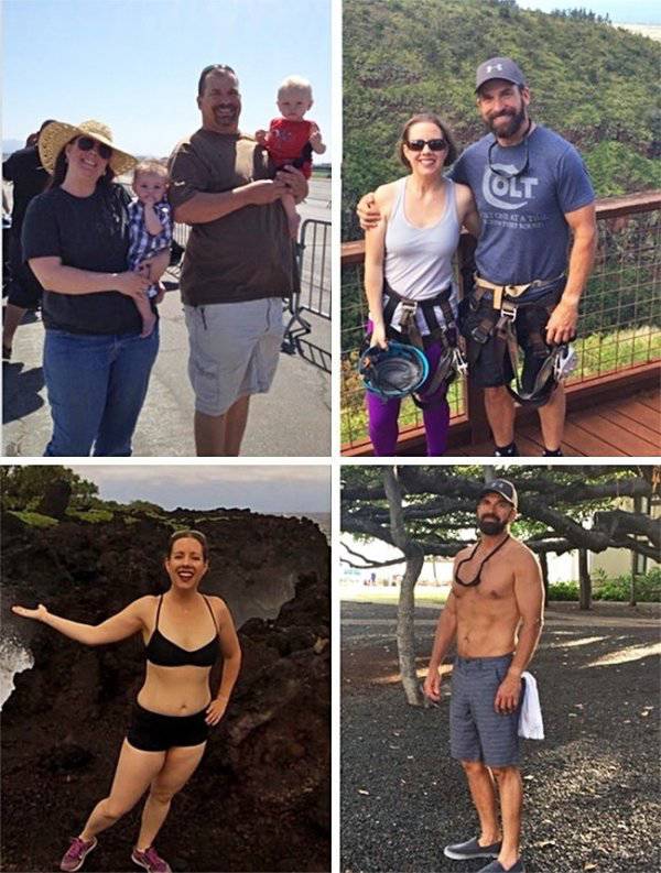 Похудевшие люди