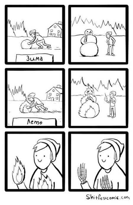 Смешные комиксы