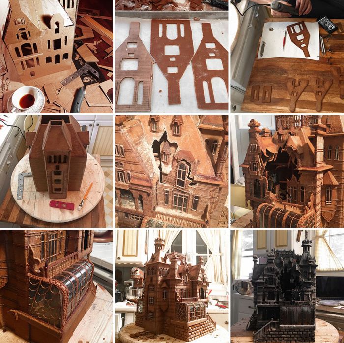 Торт в виде дома из нового фильма Тима Бёртона «Дом странных детей»