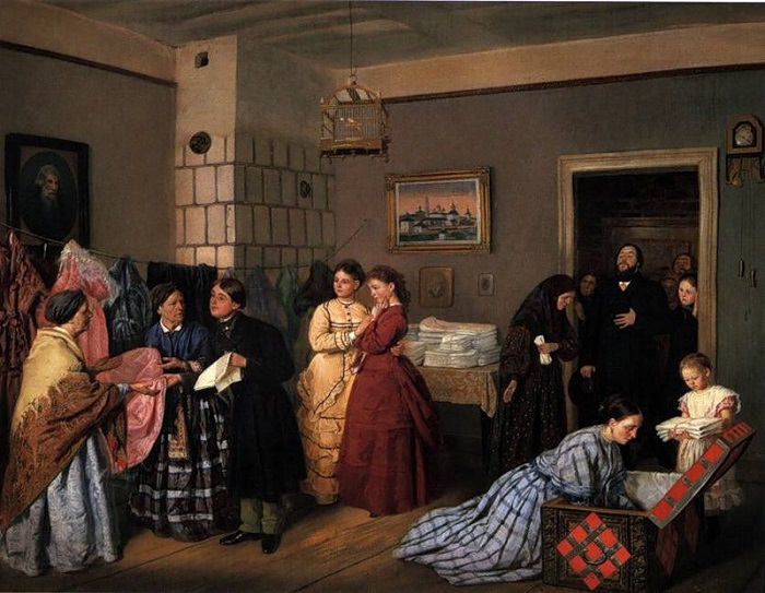 Свадебные традиции: приданое невесты в старину Свадебные традиции: приданое невесты в старину