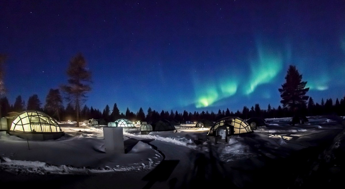 Поразительный финский отель Kakslauttanen