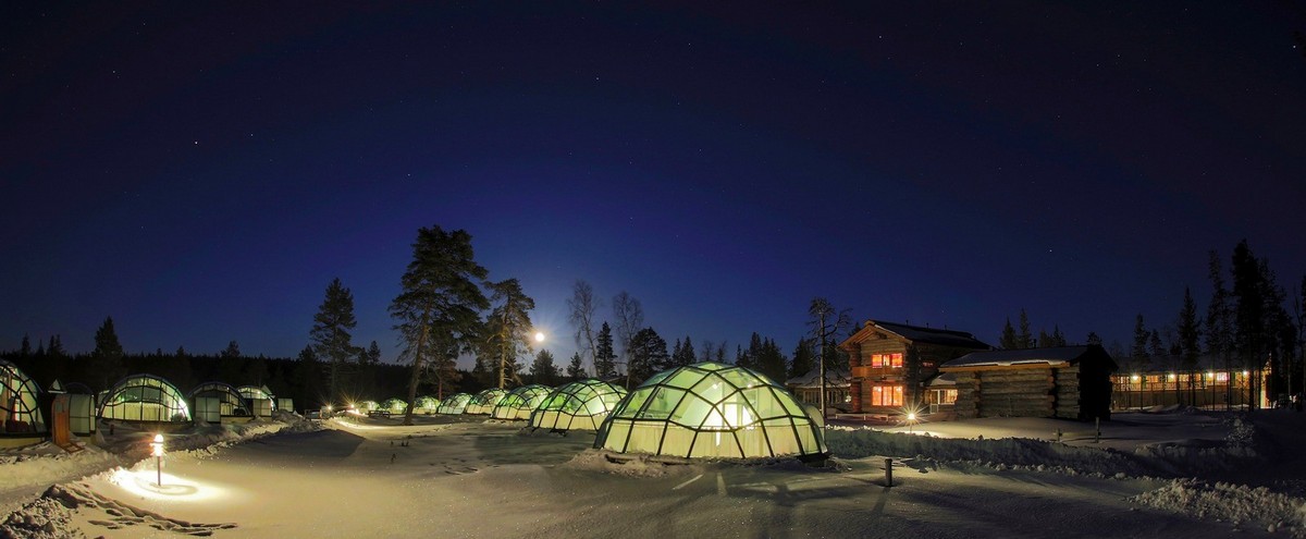Поразительный финский отель Kakslauttanen