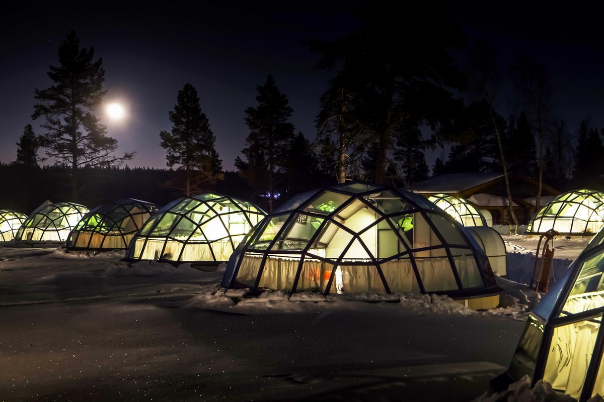 Поразительный финский отель Kakslauttanen