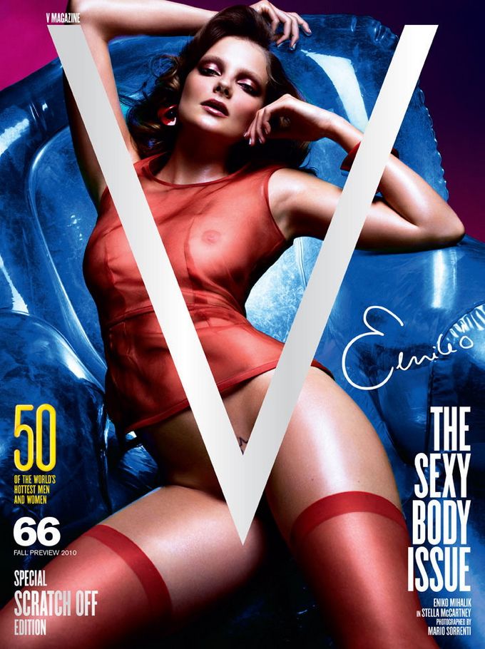 Обнаженные модели на обложках V Magazine