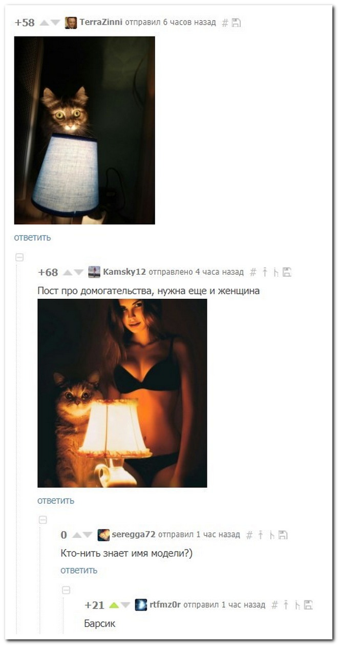 Забавные комментарии из социальных сетей