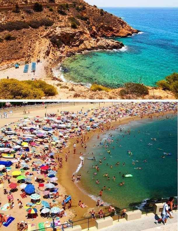 Популярные туристические места на фото и в реальности