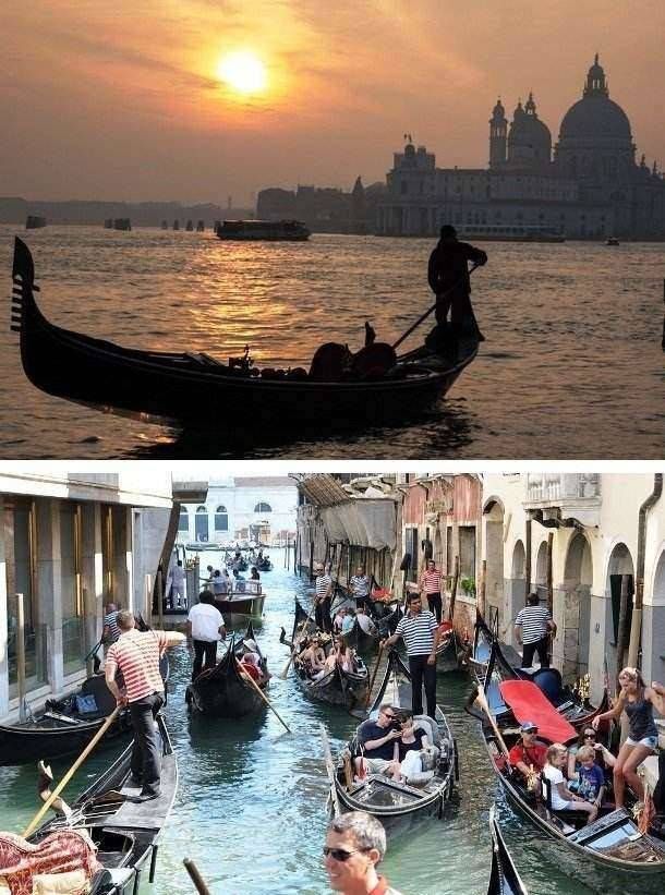 Популярные туристические места на фото и в реальности