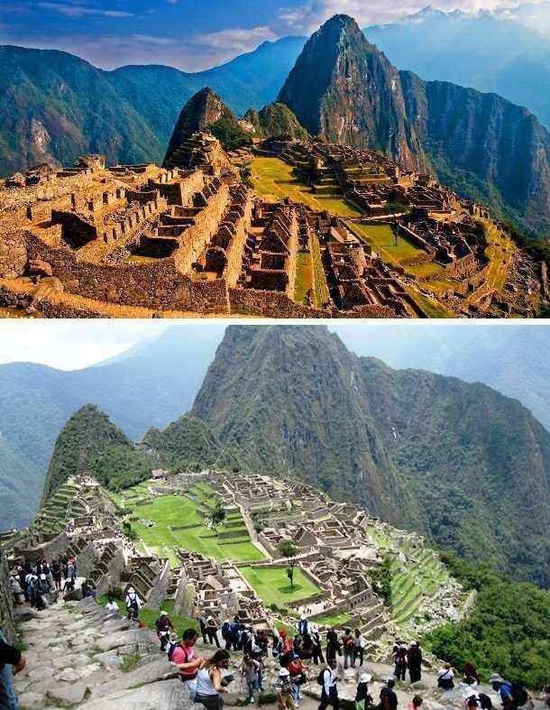 Популярные туристические места на фото и в реальности