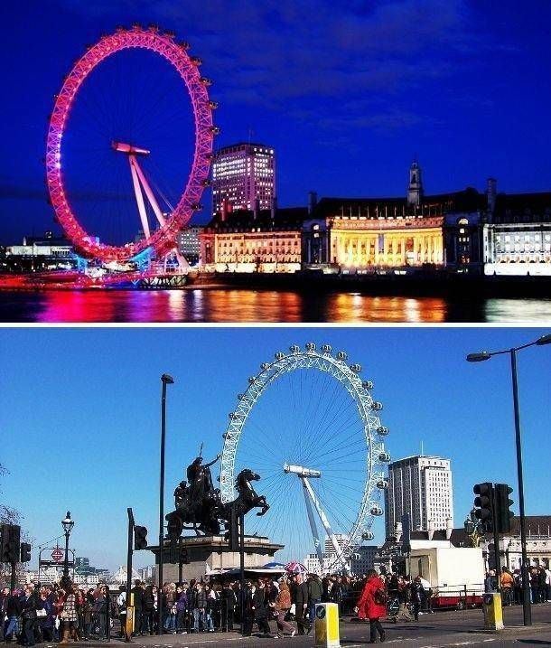 Популярные туристические места на фото и в реальности