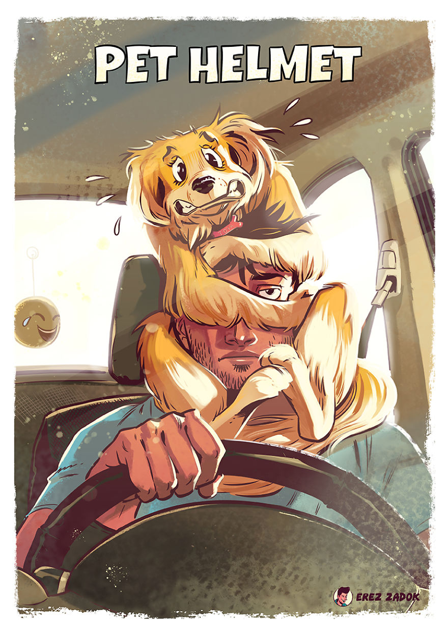 Непослушные лучшие друзья человека в иллюстрациях