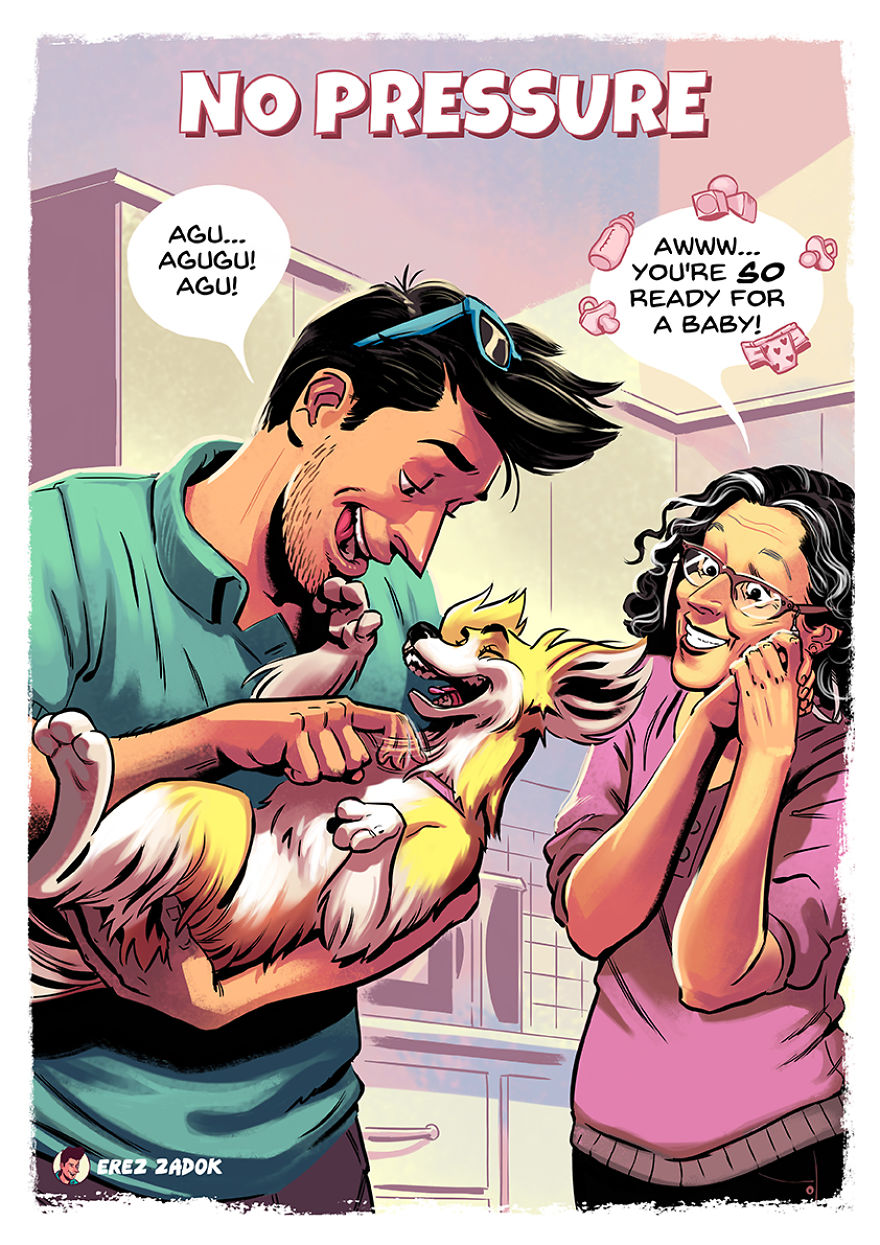 Непослушные лучшие друзья человека в иллюстрациях