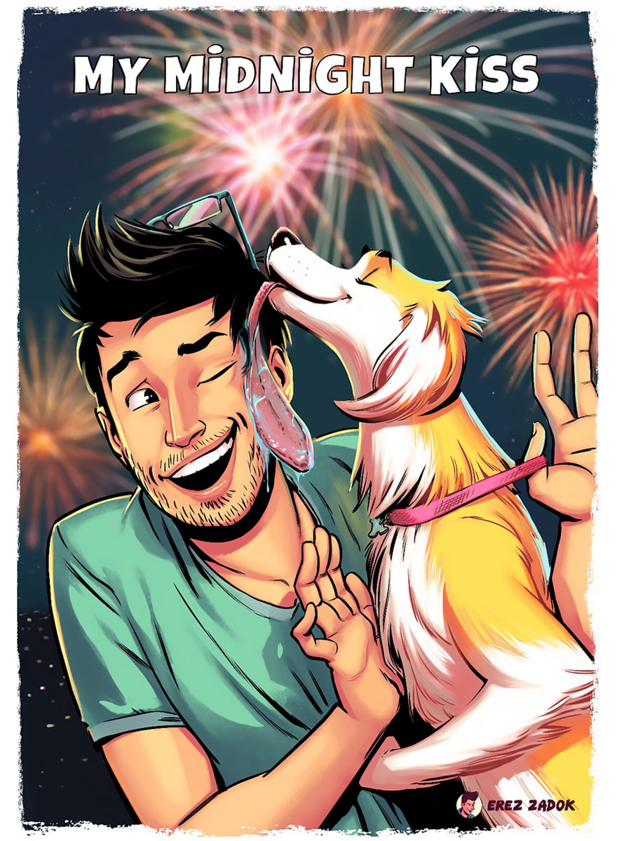 Непослушные лучшие друзья человека в иллюстрациях