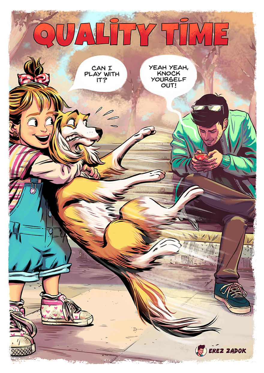 Непослушные лучшие друзья человека в иллюстрациях