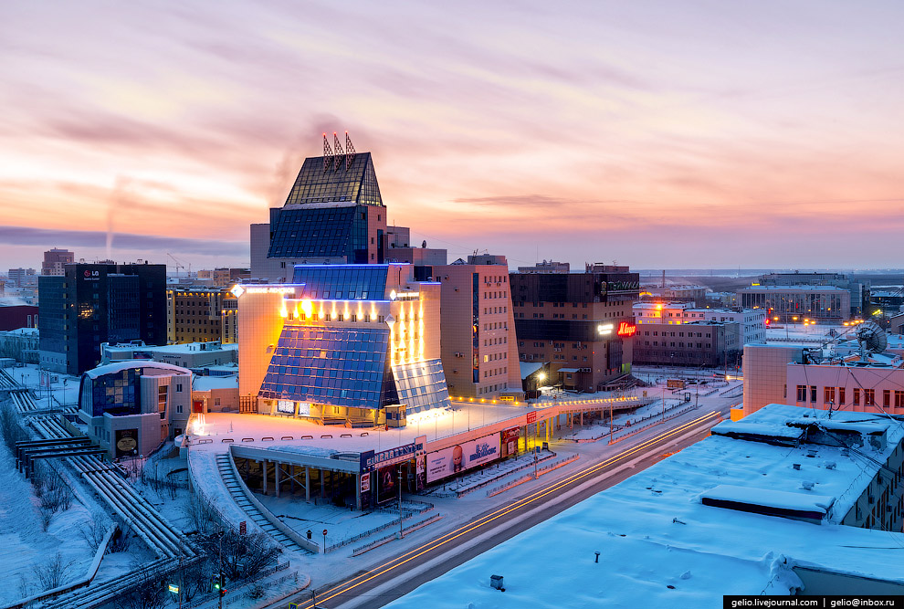 Один из самых «холодных» городов Земли с высоты Один из самых «холодных» городов Земли с высоты