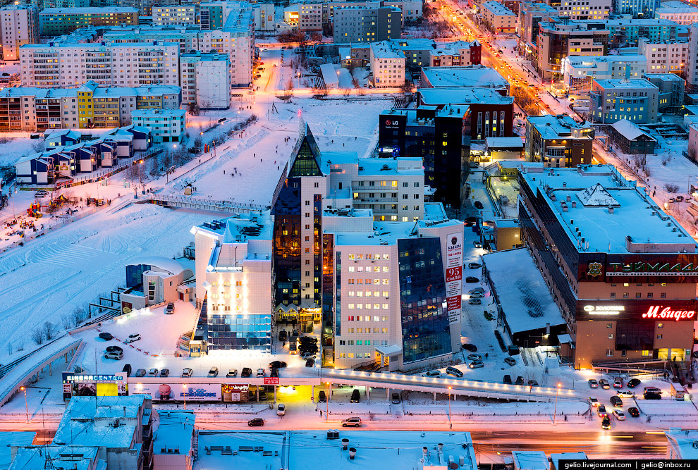 Один из самых «холодных» городов Земли с высоты Один из самых «холодных» городов Земли с высоты
