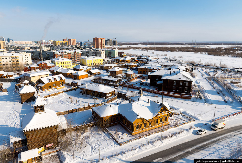 Один из самых «холодных» городов Земли с высоты Один из самых «холодных» городов Земли с высоты