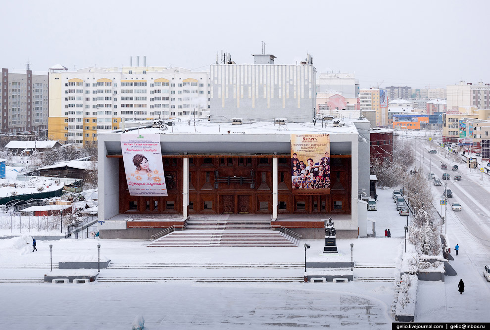 Один из самых «холодных» городов Земли с высоты Один из самых «холодных» городов Земли с высоты
