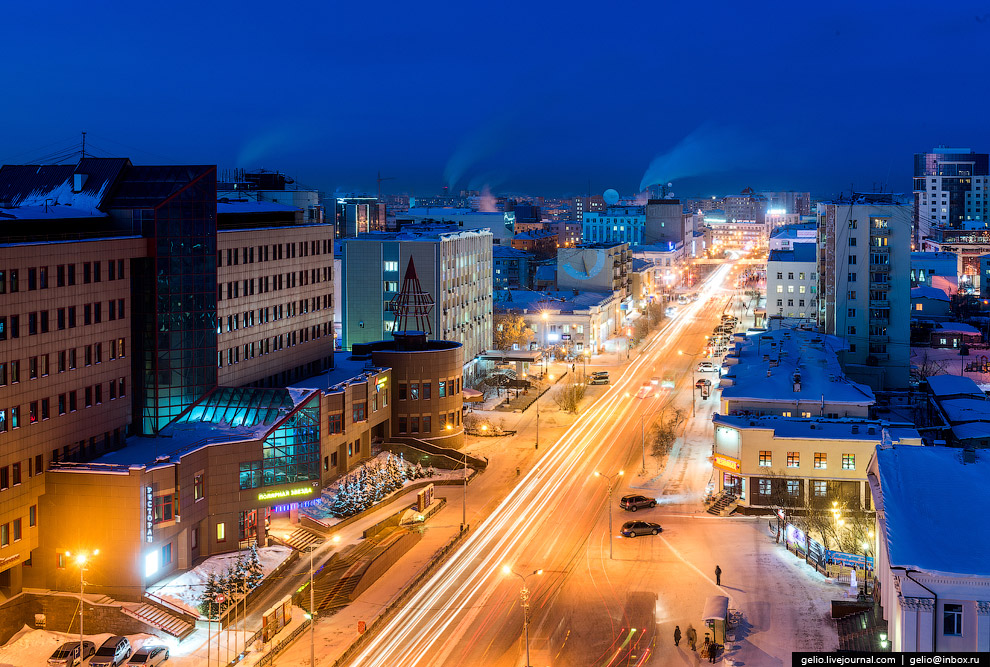 Один из самых «холодных» городов Земли с высоты Один из самых «холодных» городов Земли с высоты