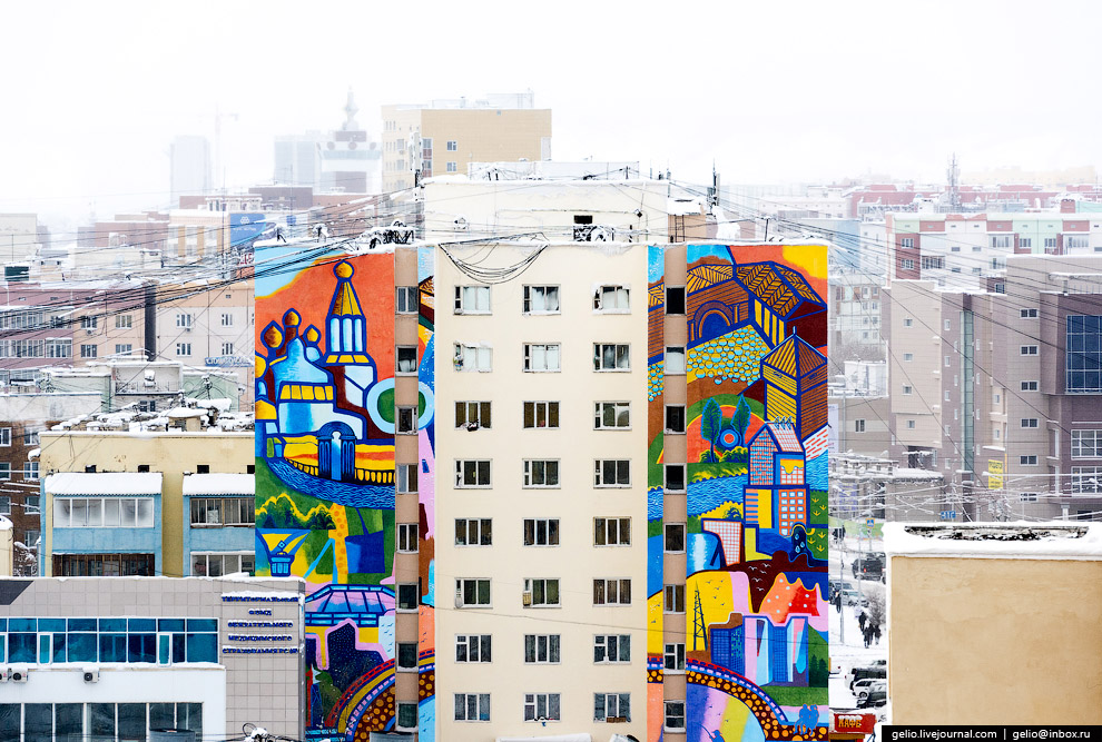 Один из самых «холодных» городов Земли с высоты Один из самых «холодных» городов Земли с высоты