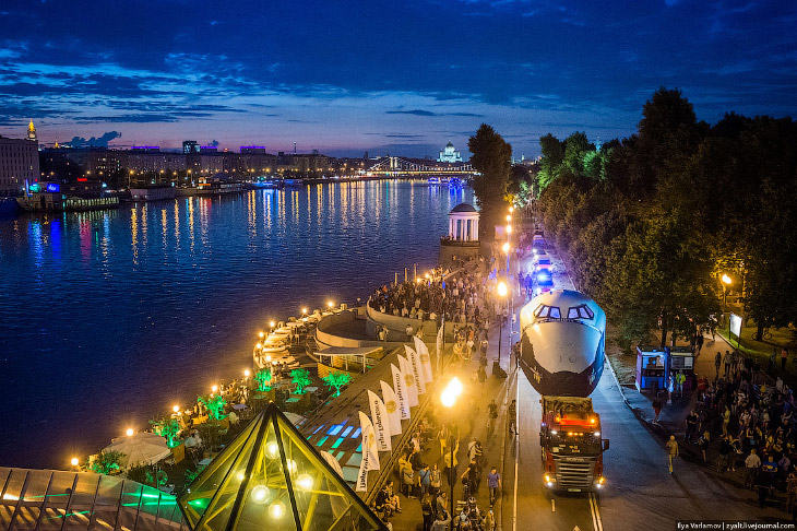 Как перевозили Буран на ВДНХ