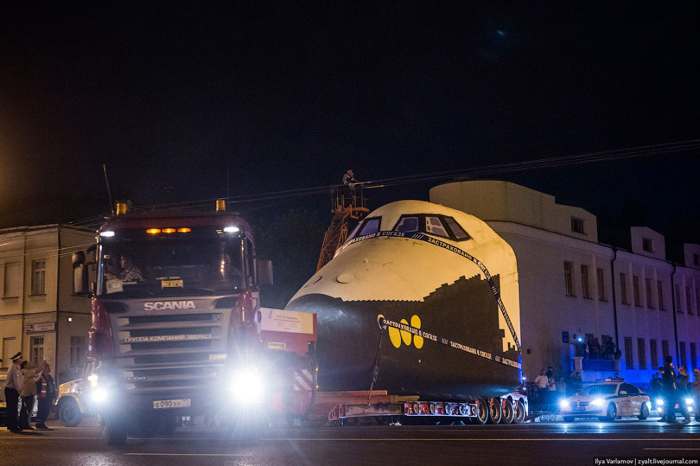 Как перевозили Буран на ВДНХ