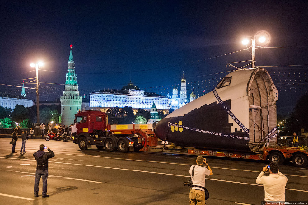 Как перевозили Буран на ВДНХ