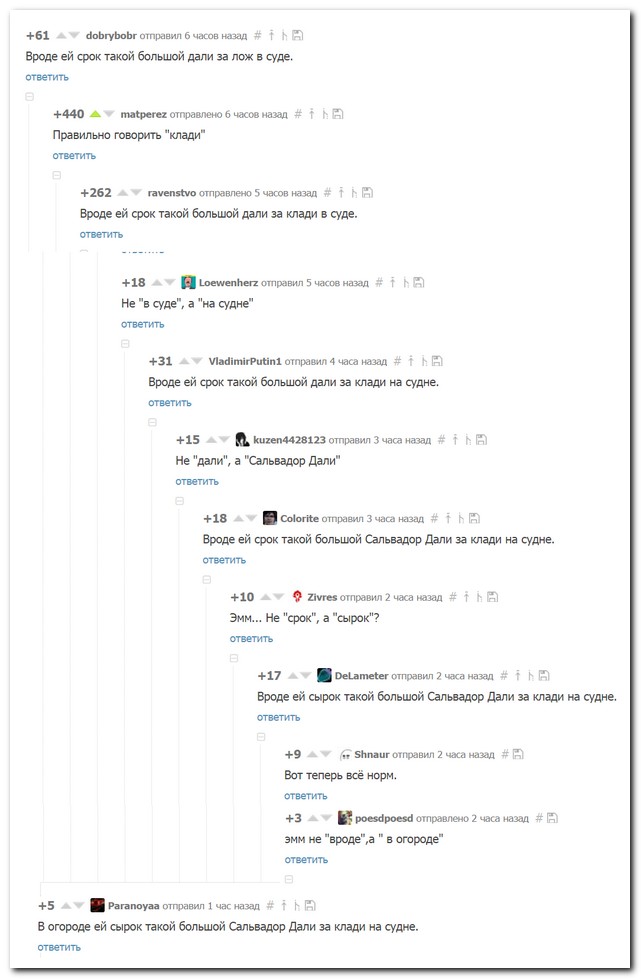 Смешные комментарии из социальных сетей