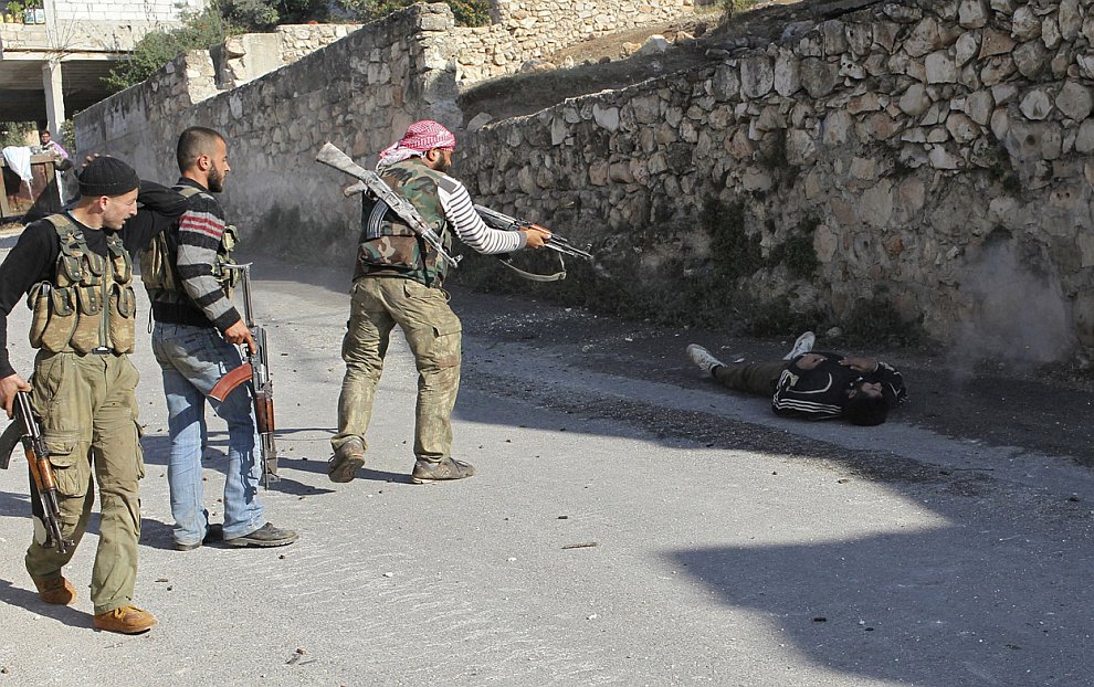 Руины города Алеппо в Сирии