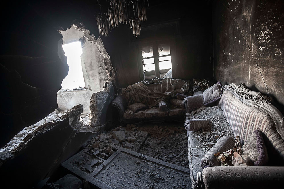 Руины города Алеппо в Сирии