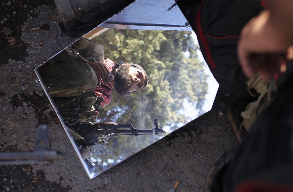 Руины города Алеппо в Сирии