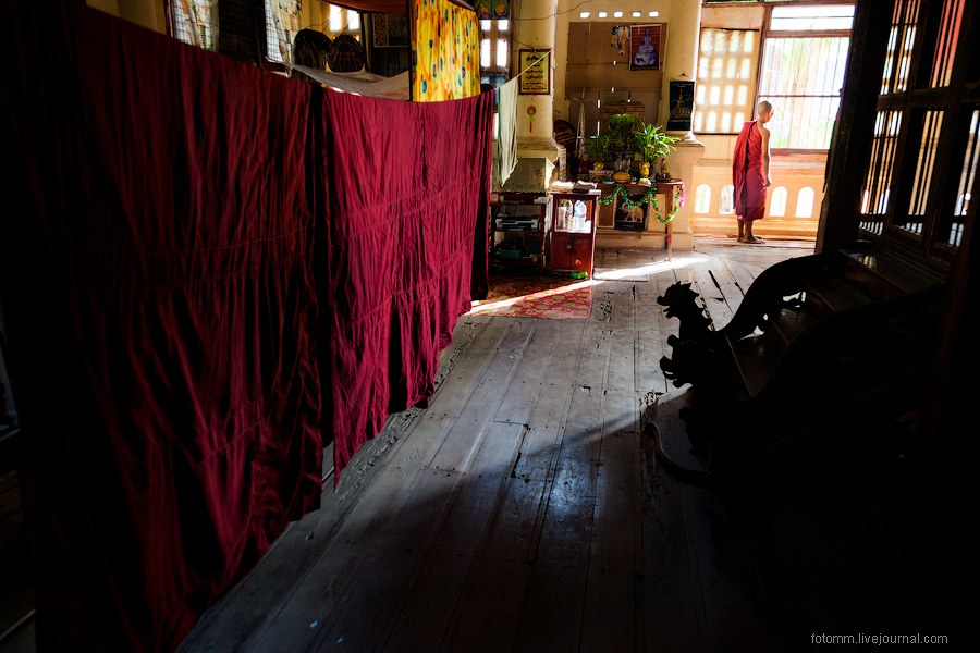 Прогулка по монастырям в Бирме