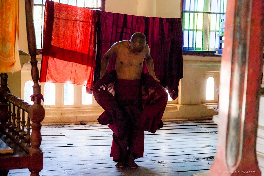 Прогулка по монастырям в Бирме