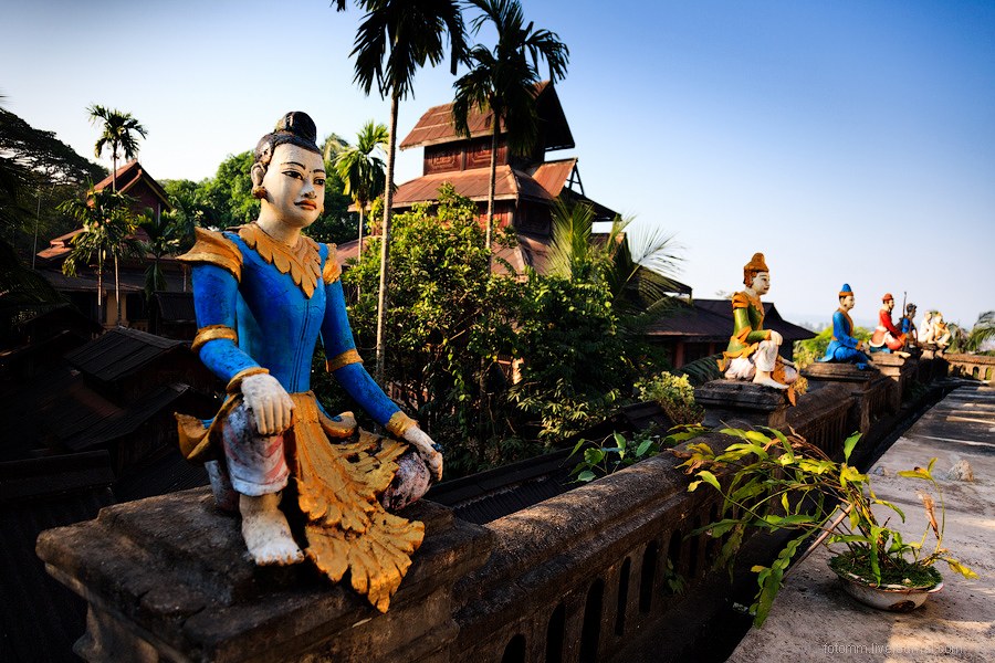 Прогулка по монастырям в Бирме