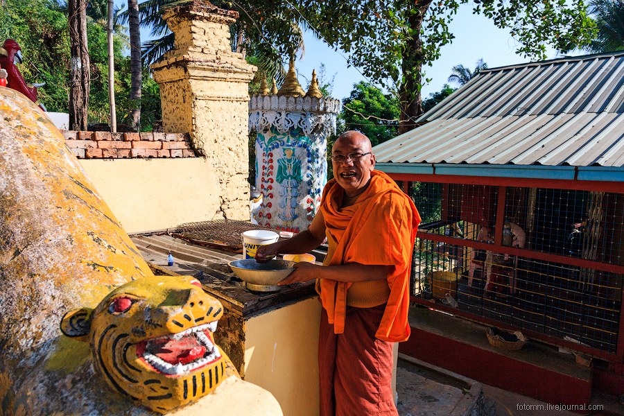 Прогулка по монастырям в Бирме