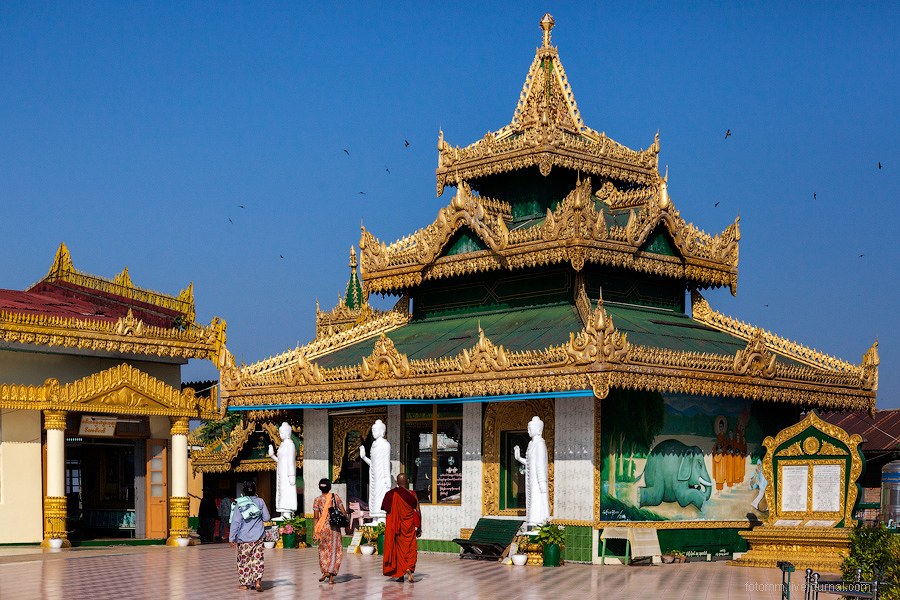 Прогулка по монастырям в Бирме