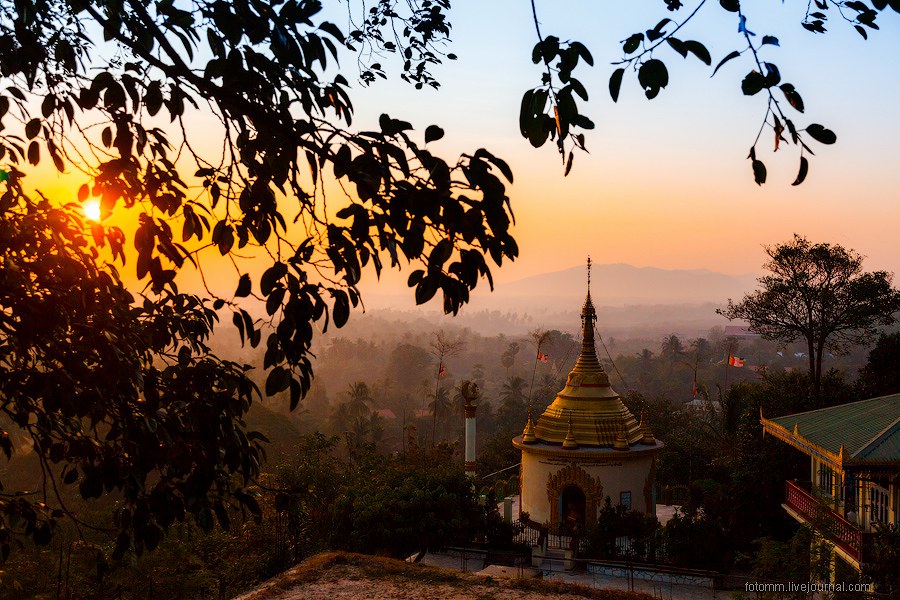 Прогулка по монастырям в Бирме