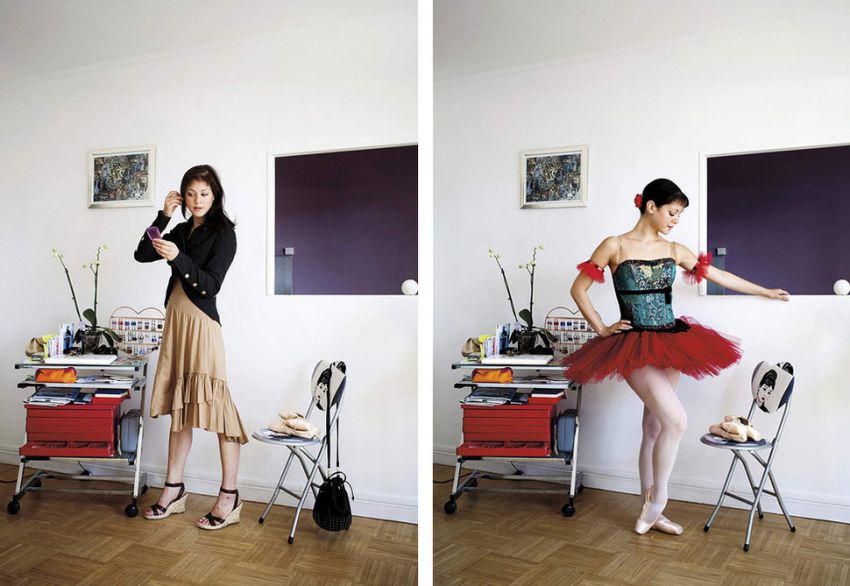 Люди в повседневной одежде и в рабочей униформе