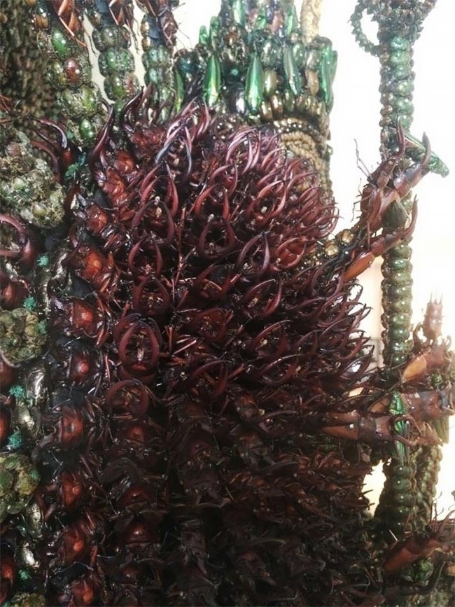 Невероятные японские статуи, сделанные из тысяч мёртвых жуков