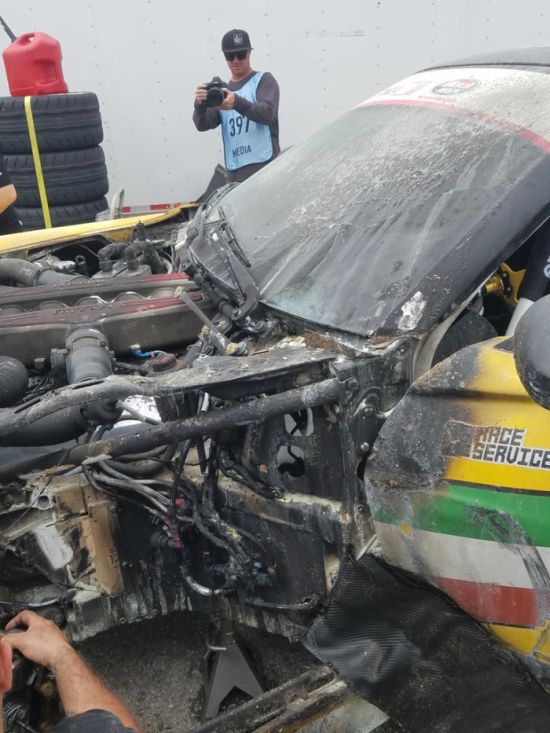 Неудачный дебют Ferrari 599 GTB Fiorano в гонке Formula Drift