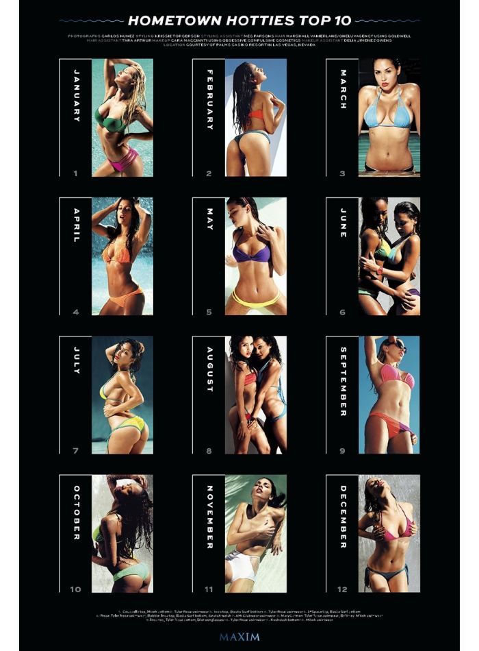 Календарь Maxim на 2013 год