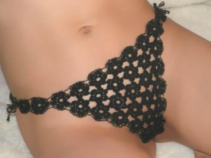 Вязаные стринги