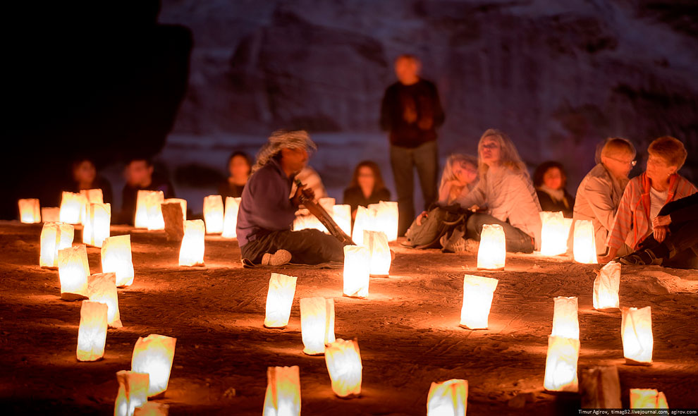 Иордания. Ночная Петра Иордания. Ночная Петра