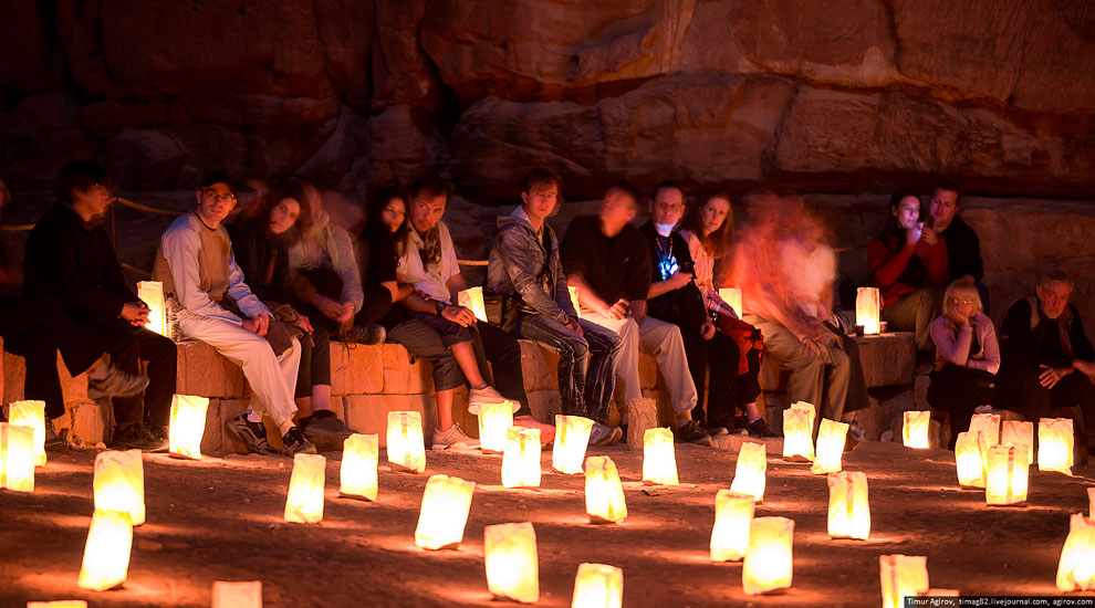 Иордания. Ночная Петра Иордания. Ночная Петра