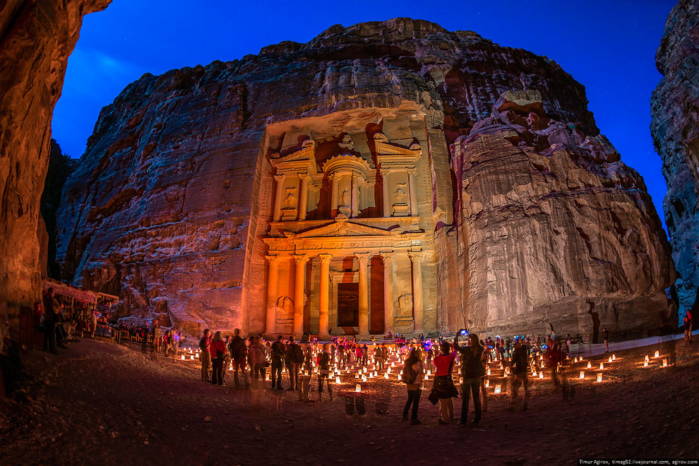 Иордания. Ночная Петра Иордания. Ночная Петра